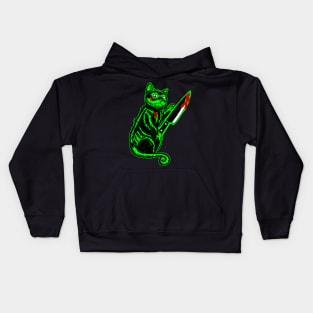 murderer cat Kids Hoodie